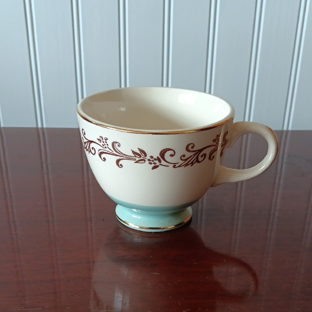Vintage Gold Crown coffee cup from 1950's